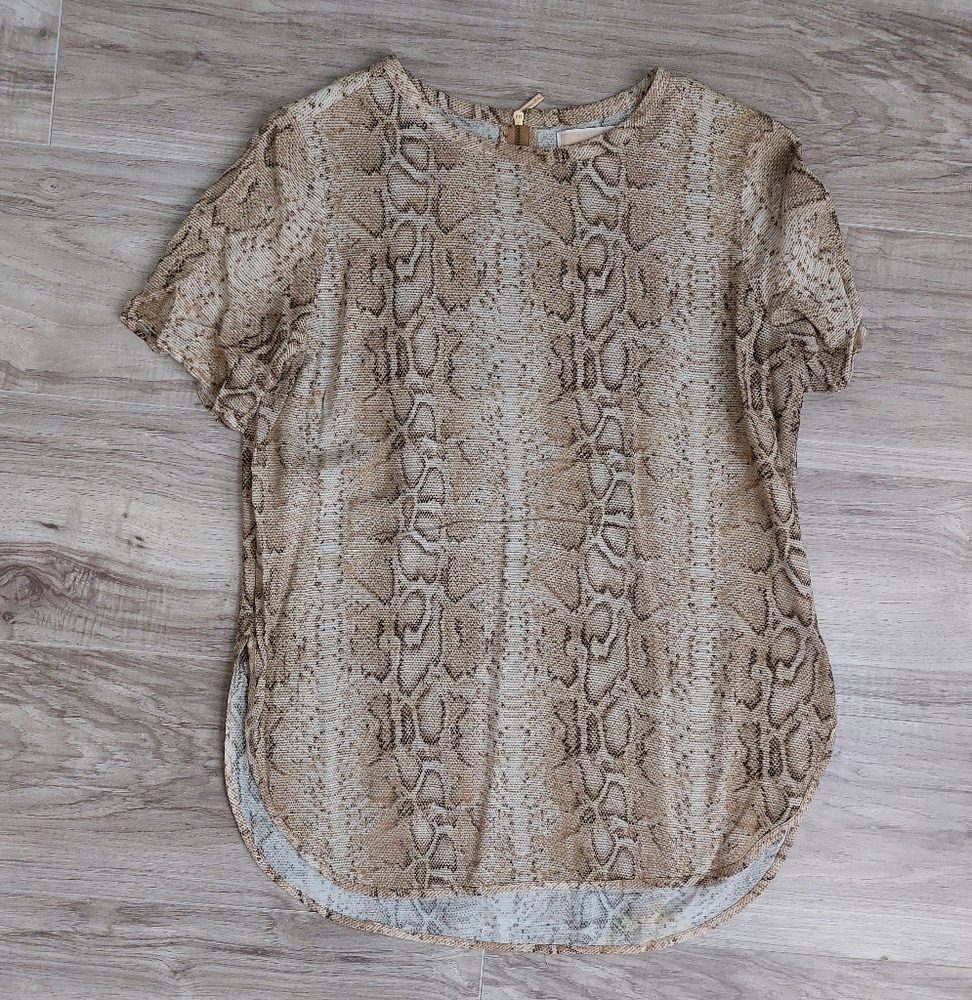 Michael Kors Animal Print Blouse